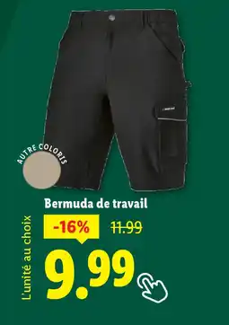 Lidl Bermuda de travail offre