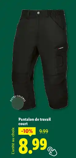 Lidl Pantalon de travail offre
