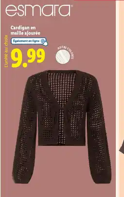 Lidl ESMARA Cardigan en maille ajourée offre