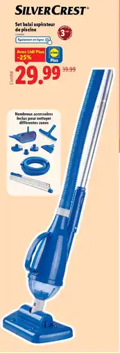 Lidl SILVERCREST Set balai aspirateur de piscine offre