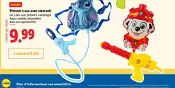 Lidl Pistolet à eau avec réservoir offre