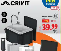 Lidl CRIVIT Lavabo mobile offre