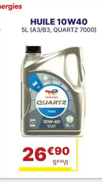 Carter-Cash Huile 10w40 offre