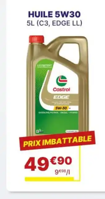 Carter-Cash CASTROL Huile 5w30 offre