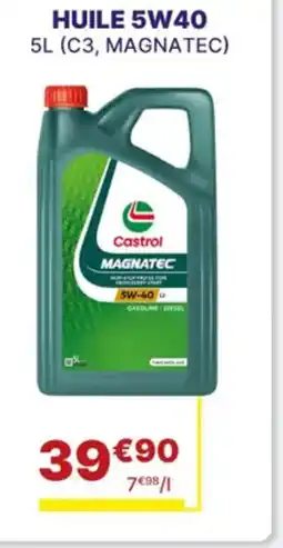 Carter-Cash CASTROL Huile 5w40 offre