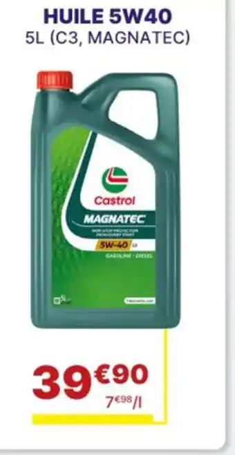 Carter-Cash CASTROL Huile 5w40 offre