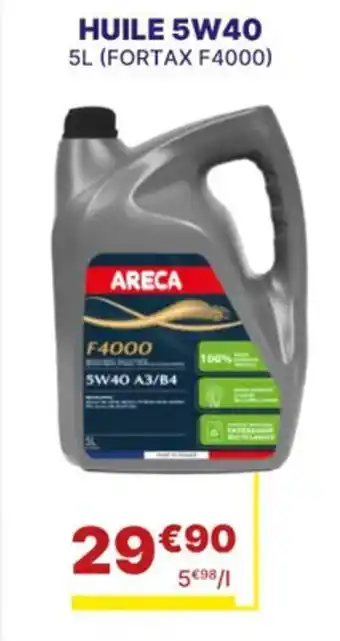 Carter-Cash ARECA Huile 5w40 offre