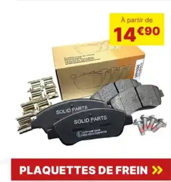 Carter-Cash Plaquettes de frein offre