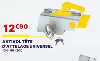 Carter-Cash Antivol tête d'attelage universel offre