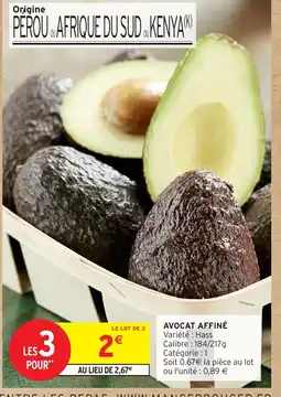 Intermarché Express Avocat affiné offre