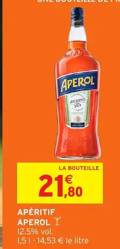 Intermarché Express APEROL Apéritif offre