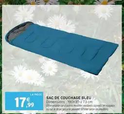 Intermarché Hyper SAC DE COUCHAGE BLEU offre