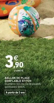 Intermarché Hyper Ballon de plage gonflable Stitch offre