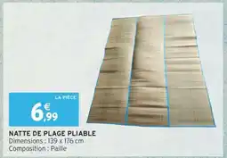 Intermarché Hyper Natte de plage pliable offre