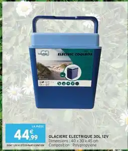 Intermarché Hyper GLACIERE ELECTRIQUE 30L 12V offre