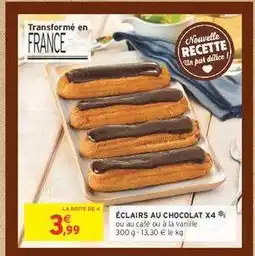 Intermarché Contact ÉCLAIRS AU CHOCOLAT X4 offre