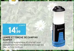 Intermarché Hyper Lampe et Torche de Camping Kemper offre