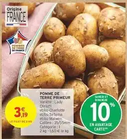 Intermarché Contact Pomme de terre Primeur offre
