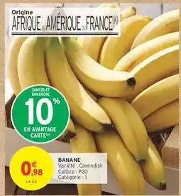 Intermarché Contact BANANE offre