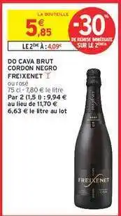 Intermarché Contact DO Cava Brut Cordon Negro Freixenet offre