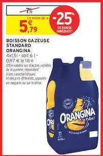 Intermarché Contact Boisson Gazeuse Standard Orangina offre