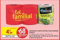 Intermarché Haricots Verts Extra Fins & Rangés D'aucy offre