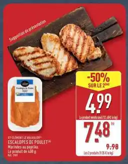 ALDI Escalopes de poulet offre