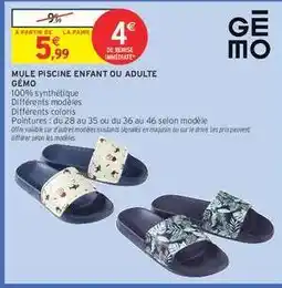 Intermarché Mule Piscine Enfant ou Adulte offre