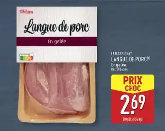 ALDI Langue de porc offre