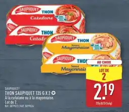 ALDI THON SAUPIQUET 135 G X 2 offre