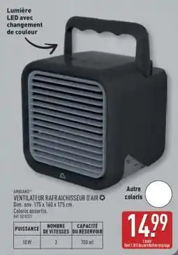 ALDI VENTILATEUR RAFRAICHISSEUR D'AIR offre