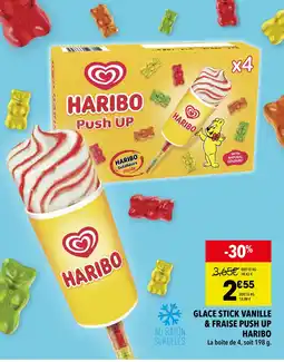 Supeco Haribo Glace Stick Vanille & Fraise Push Up offre