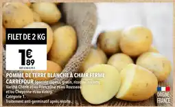 Supeco CARREFOUR Pomme de terre blanche à chair ferme offre