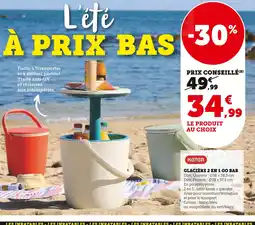 Super U Keter Glacière 2 en 1 Go Bar offre
