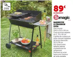 Super U SOMAGIC BARBECUE À CHARBON GIGA offre