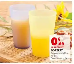 Super U Gobelet offre