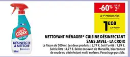 Supeco LA CROIX NETTOYANT MÉNAGER CUISINE DÉSINFECTANT SANS JAVEL offre