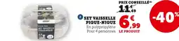 Super U CODY Set vaisselle pique-nique offre