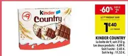 Supeco Kinder Country offre