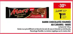 Supeco Mars Barre chocolatée fourrée au caramel offre
