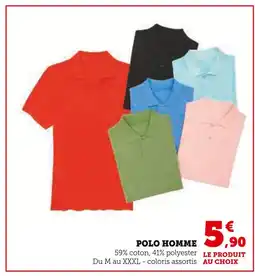 Super U Polo Homme offre