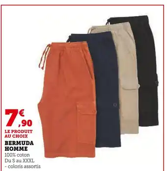 Super U BERMUDA HOMME offre