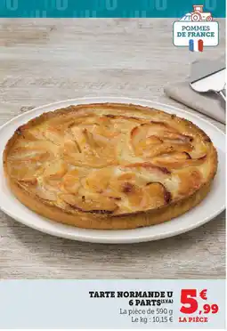 Super U Tarte normande u 6 parts offre