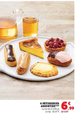 6 pâtisseries assorties