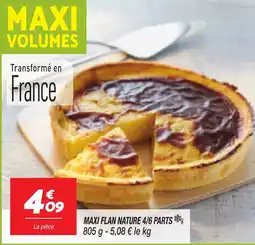 Netto Maxi flan nature 4/6 parts offre