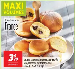 Netto Beignets chocolat noisettes x10 offre