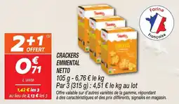 Netto NETTO Crackers emmental offre