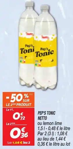 Netto NETTO Pep's tonic offre