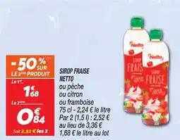 Netto NETTO Sirop fraise offre