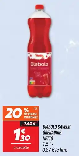 Netto NETTO Diabolo saveur grenadine offre
